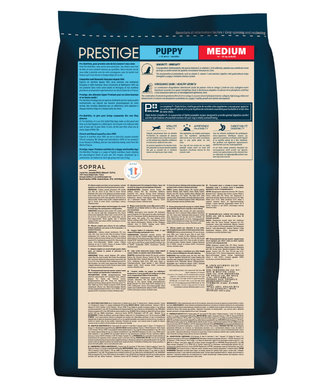 Pro nutrition Prestige Puppy Medium 3Kg