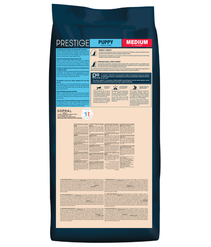 Pro nutrition Prestige Puppy Medium 12Kg