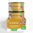 Schesir Complete & Balanced Nutrition Wet Cat Food in Jelly Can- Tuna With Chicken 85g [MOQ:12pcs]