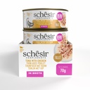 Schesir Wet Cat Food In Broth Can-Tuna With Chicken 70g [MOQ:12pcs]