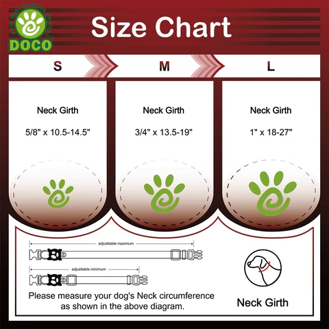 DOCO® LOCO Collar Large-2.5 x 45-68cm F