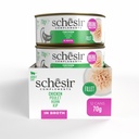 Schesir Wet Cat Food In Broth Can-Chicken 70g [MOQ:12pcs]