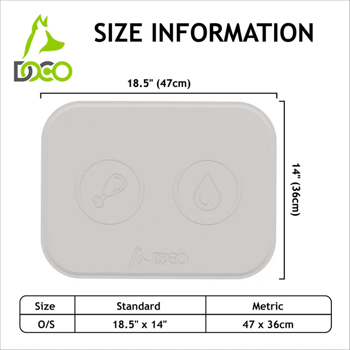 DOCO® Silicone Waterproof Feeding Mats for Dogs and Cats 47 x 36cm(O/S) Hot Pink