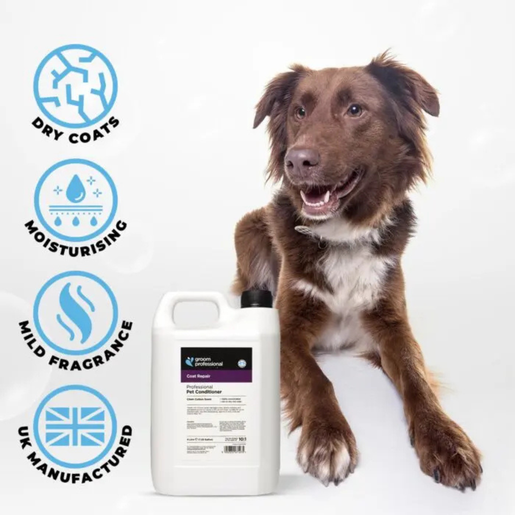 Groom Professional Coat Repair Pet Conditioner[Clean Cotton Scent]-4 litre