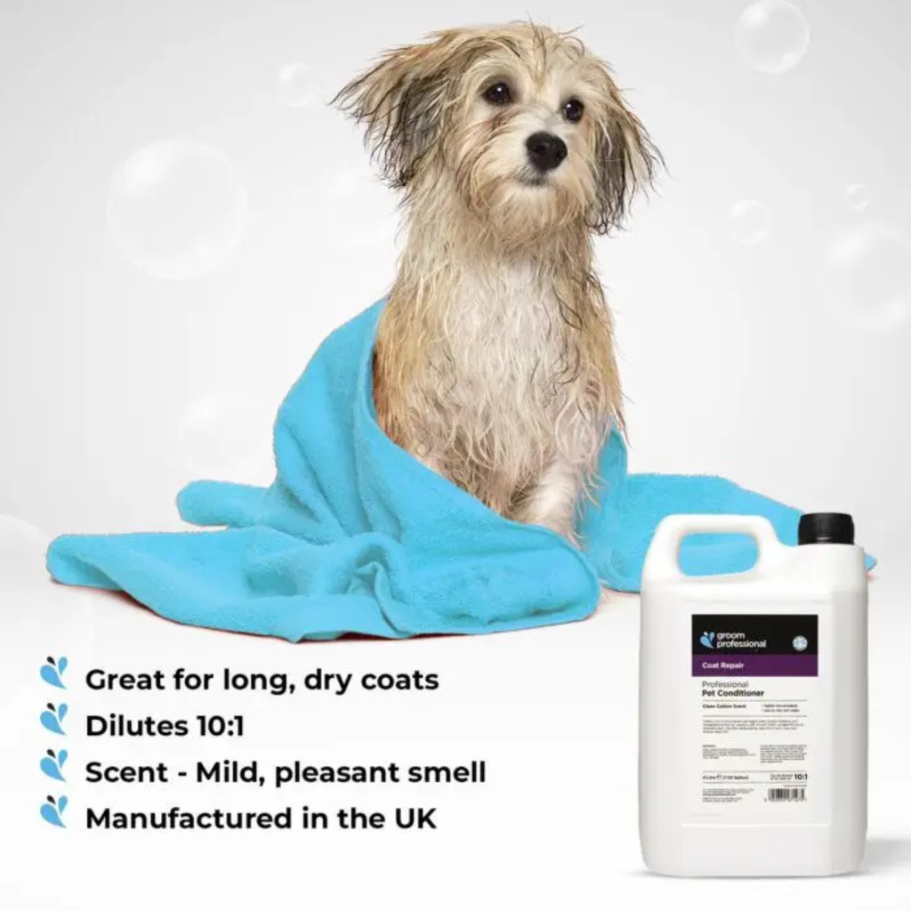 Groom Professional Coat Repair Pet Conditioner[Clean Cotton Scent]-4 litre