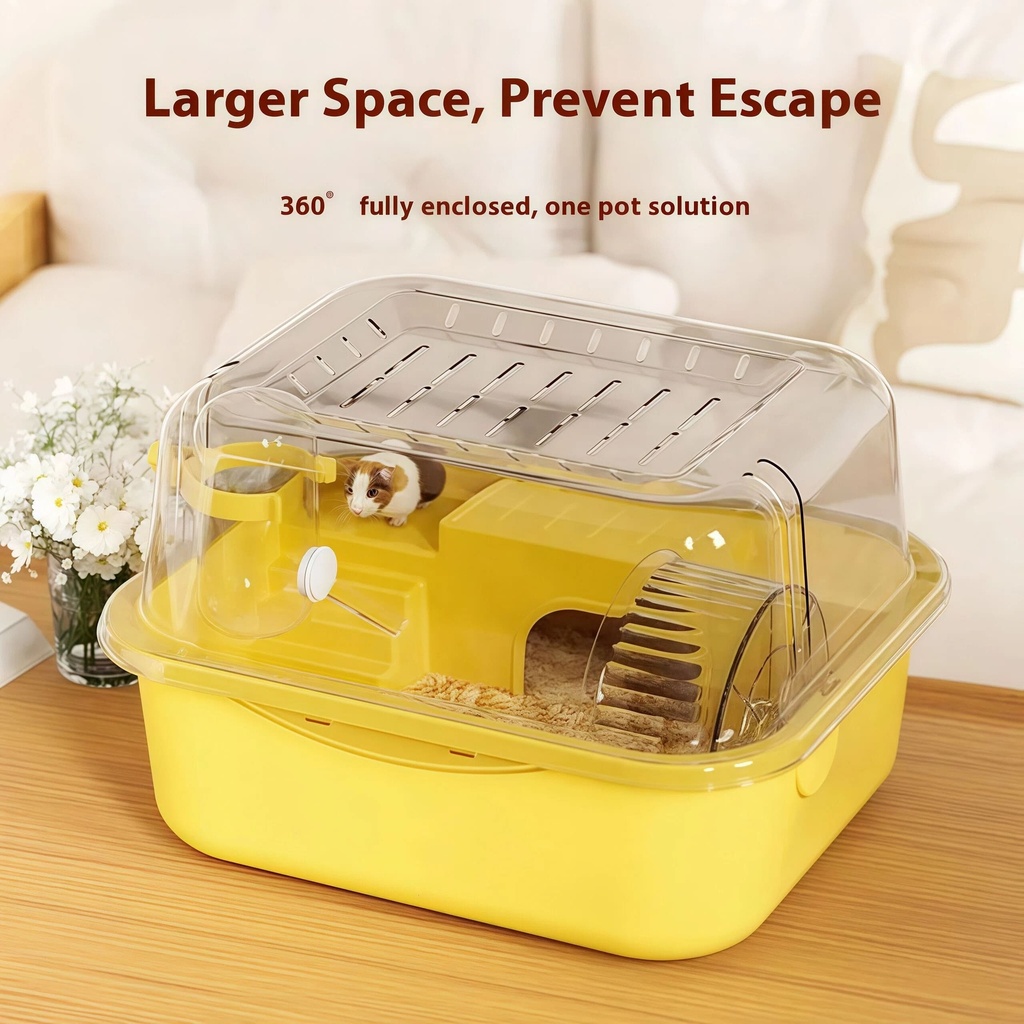 Petbroo Hamster Square Carry Cage - 30*25*19cm