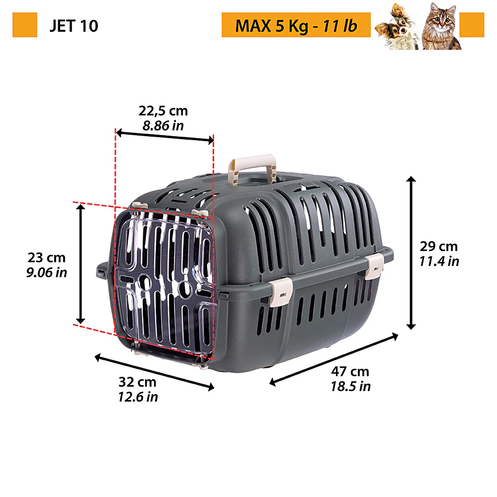 Ferplast Carrier Jet [Color - Assorted, Dimension - 32x47x29cm]