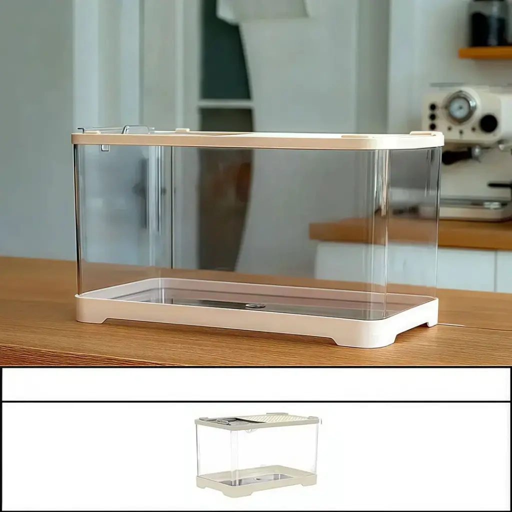 Aquabroo Pink Slide Betta Tank 39*22*22cm