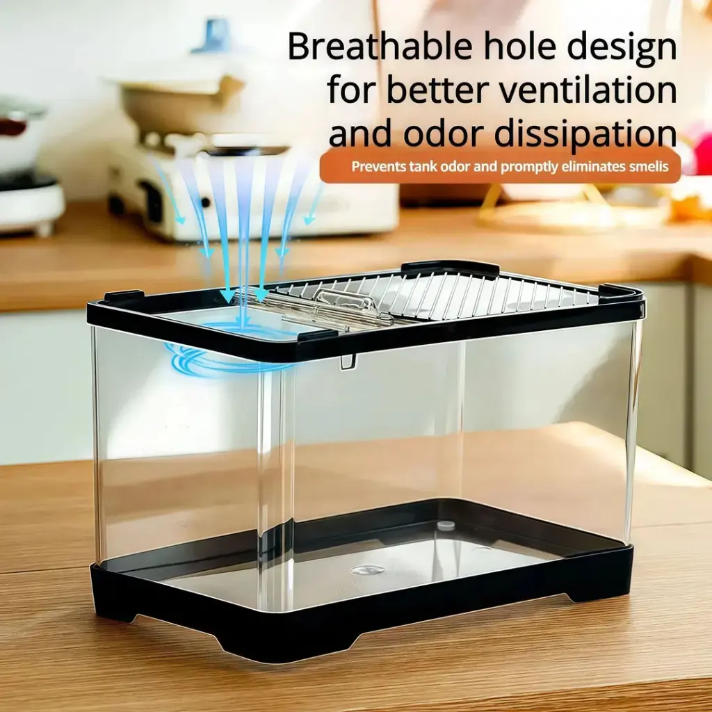 Aquabroo Black Slide Betta Tank 30*19*19