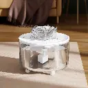 Petbroo Round Transparent Water Fountain
