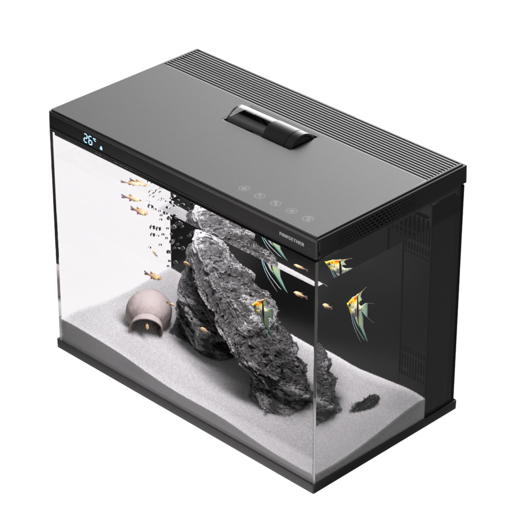 Pawgether Cooke 1s Smart Aquarium With Feeder CK 1S [Wifi Version]-45.4x26.3x35.3cm [30Litre]