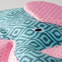 Duvo+ Plush Elephant Retro Blue - Dog Toy 24x11x5cm