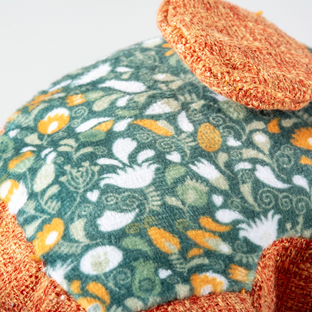 Duvo+ Plush Elephant Retro Green - Dog Toy  24x11x5cm