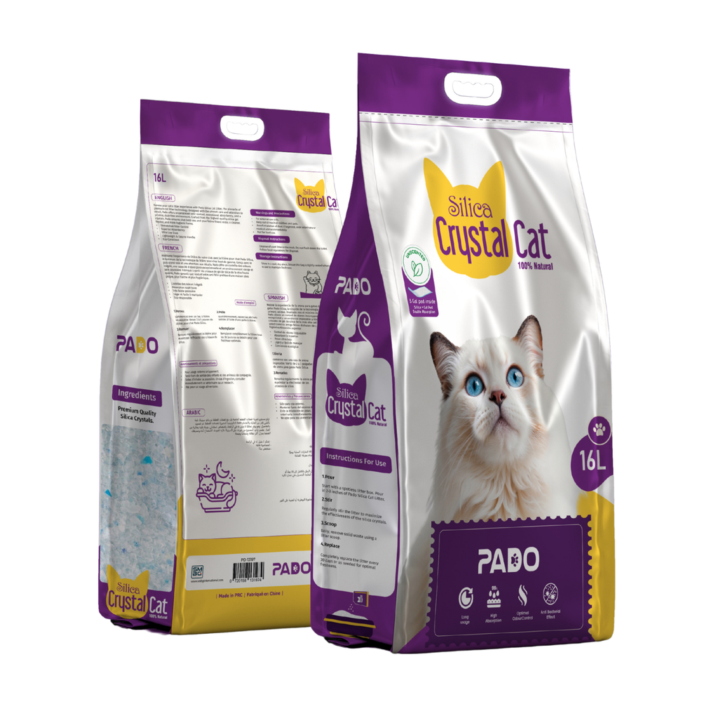 Pado Silica Crystal Cat Litter 16L With Pad Inside- Unscented