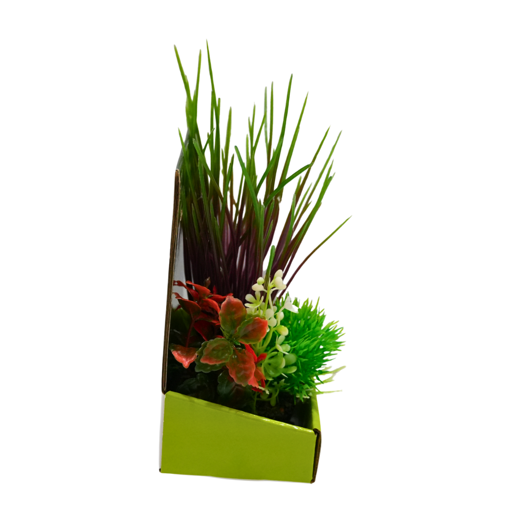 Yusee Aquarium Decorations - Artificial Plant YM-2614 [Height:15cm]
