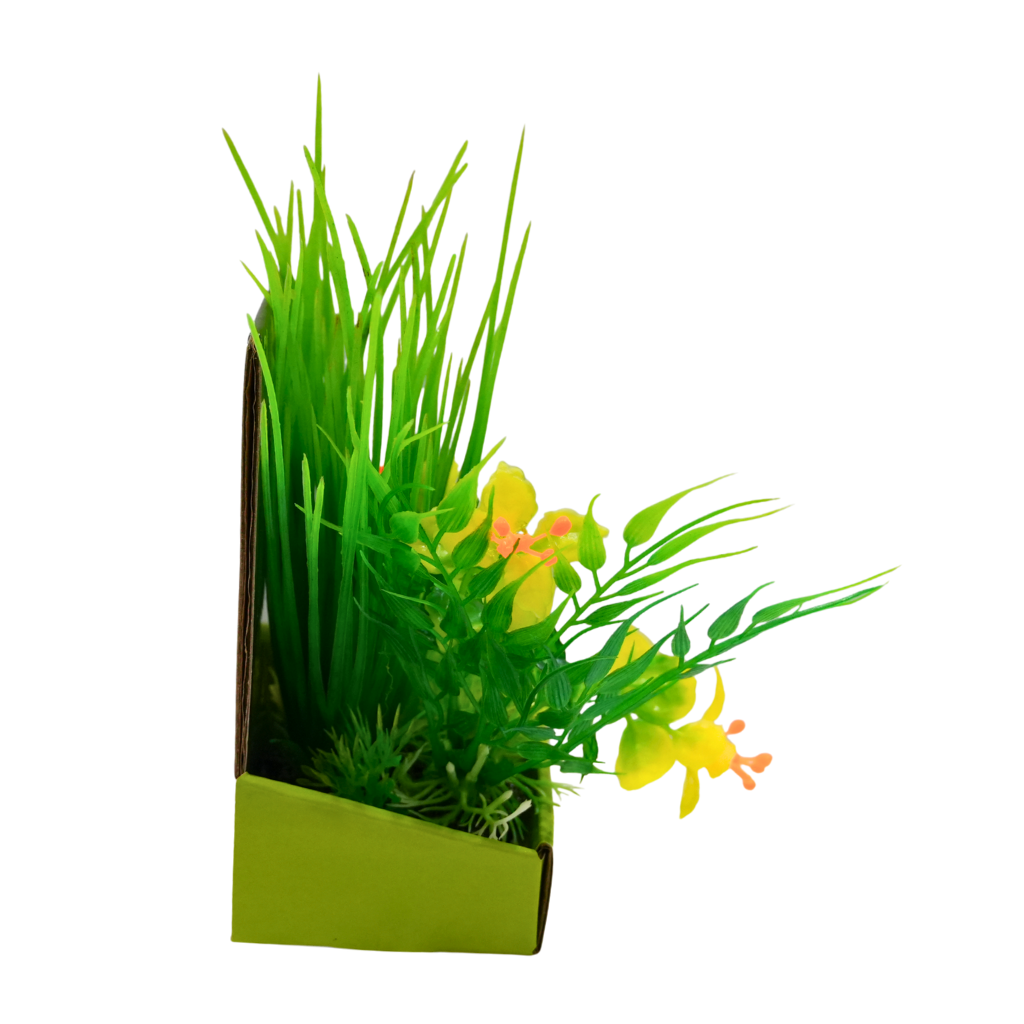 Yusee Aquarium Decorations - Artificial Plant YM-2613 [Height:15cm]