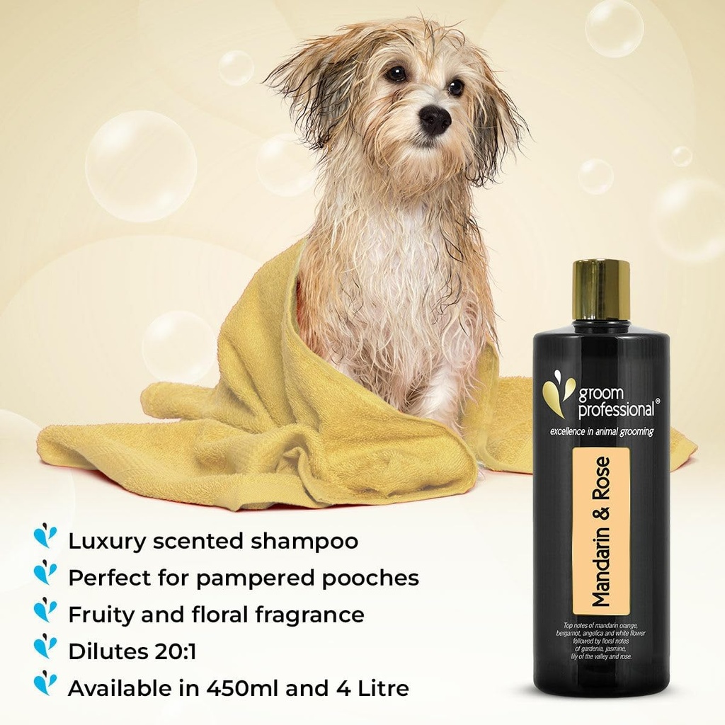 Groom Professional  Mandarin & Rose Shampoo[Volume - 450 ml, Flavor - Mandarin & Rose]