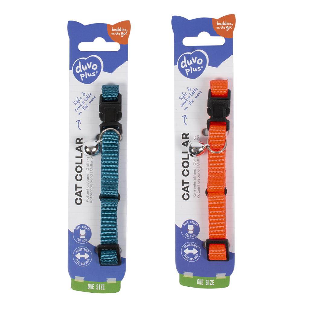 Duvo+ Cat Collar Uni 3 Nylon 20-30cm / 10mm Mixed Colors[Dimension - 20-30cm x 10mm]