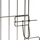 Duvo Puppy Run With Door & Net & Hooks Black 60 x 60cm[Color - Black, Dimension - 60 x 60cm]