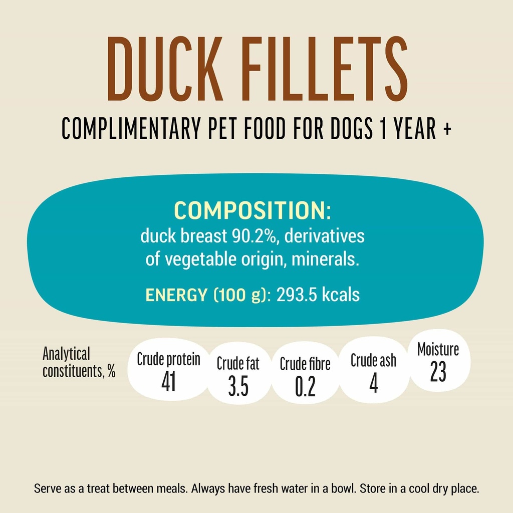 Dog Fest Duck Fillets For Adult Dogs - 500g