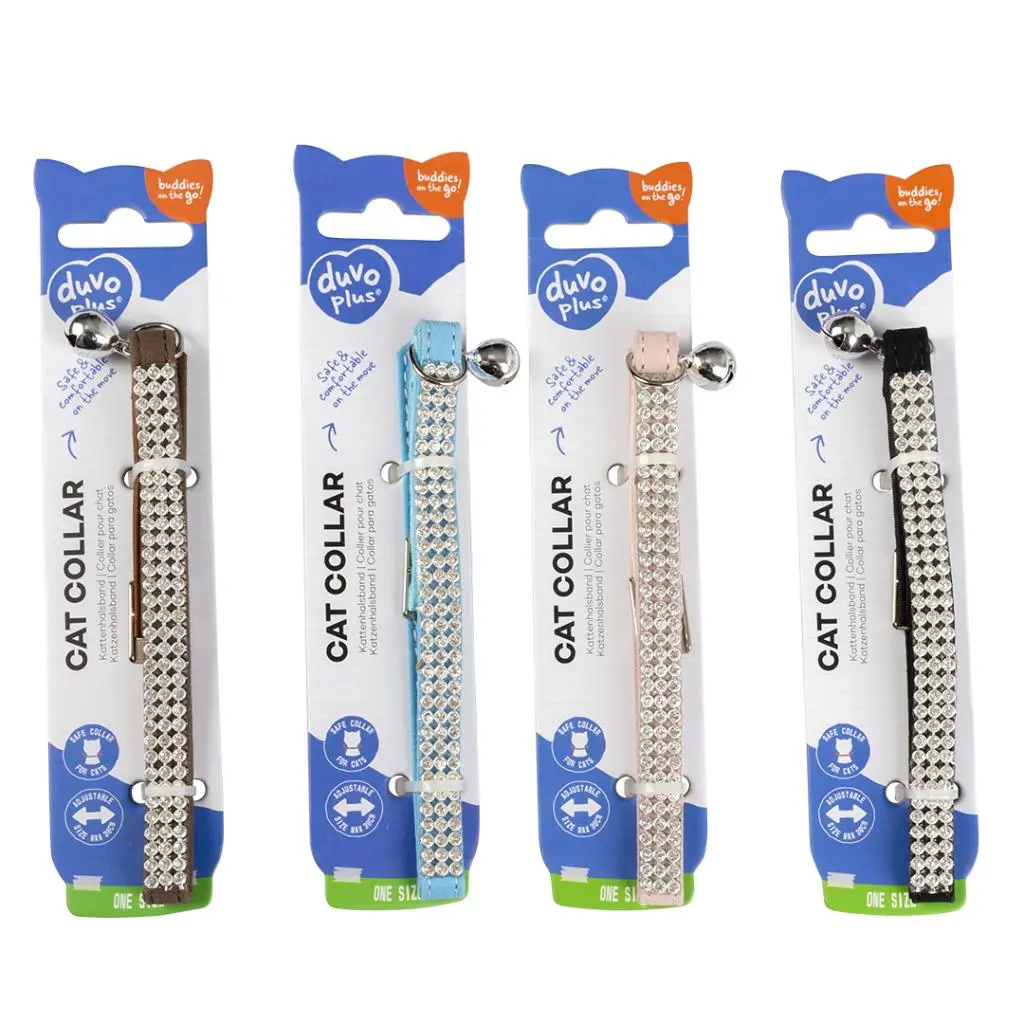 Duvo Cat Collar Mixed Colors 20 - 30cm / 10mm[Texture - Bling Bling]