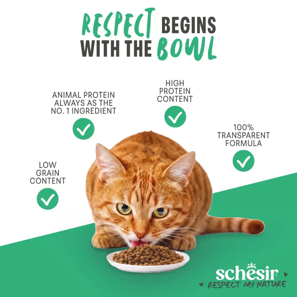Schesir Monoprotein Adult Dry Cat Food – Fresh Fish-1.5kg