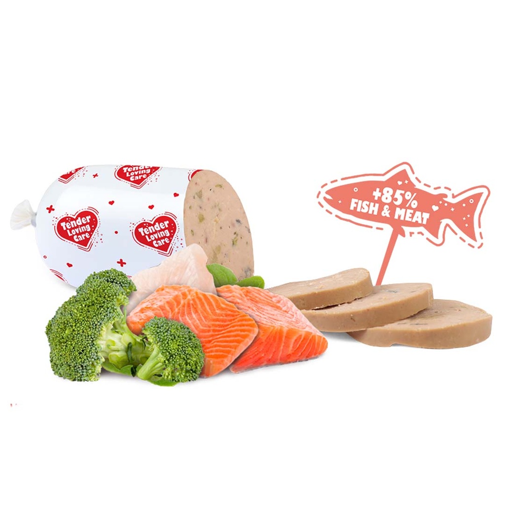 Duvo+ Sausage For Dogs - 200g [Salmon & Broccoli] 