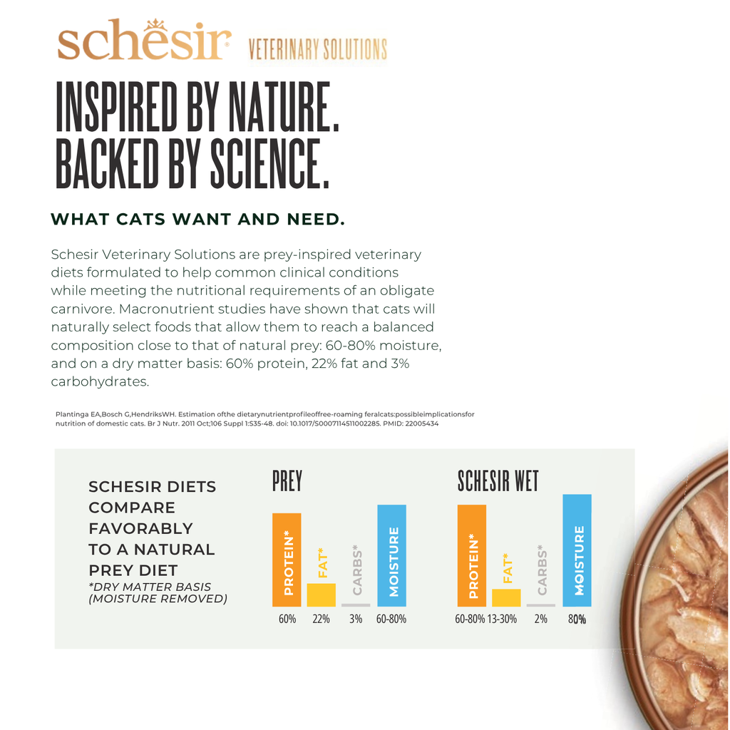 Schesir Veterinary Solutions-Weight Control-Can For Cat-Wholefood Variety Pack 3x80g