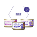 Schesir Veterinary Solutions-Diabetic-Can For Cat-Wholefood Variety Pack 3x80g