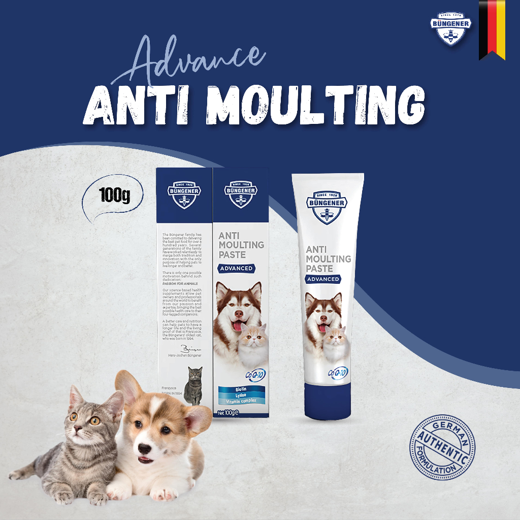 Bungener Advanced Anti Moulting Paste For Dogs & Cats-100g[Weight - 100g]