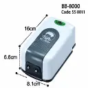 KW Zone Big Boy BB-8000 Double Outlet Air Pump 3.35W, 220~240V/50Hz