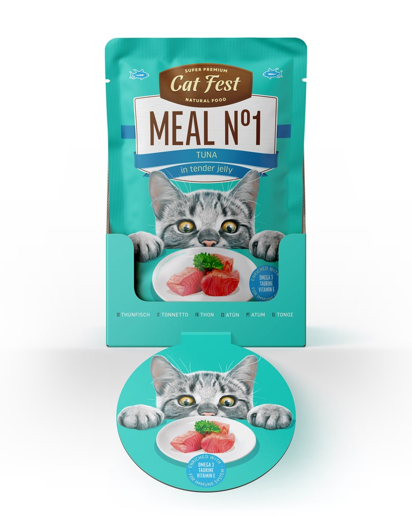 Cat Fest Meal No 1 Cat Food in Jelly-Tuna 50g [Minimum Order:12pcs]