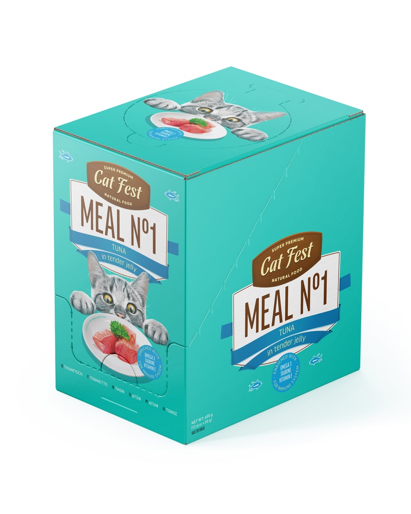 Cat Fest Meal No 1 Cat Food in Jelly-Tuna 50g [Minimum Order:12pcs]