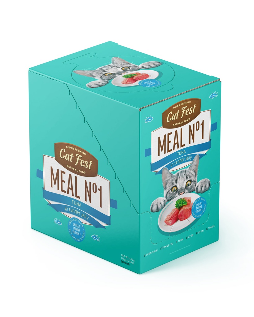 Cat Fest Meal No 1 Cat Food in Jelly-Tuna 50g [Minimum Order:12pcs]