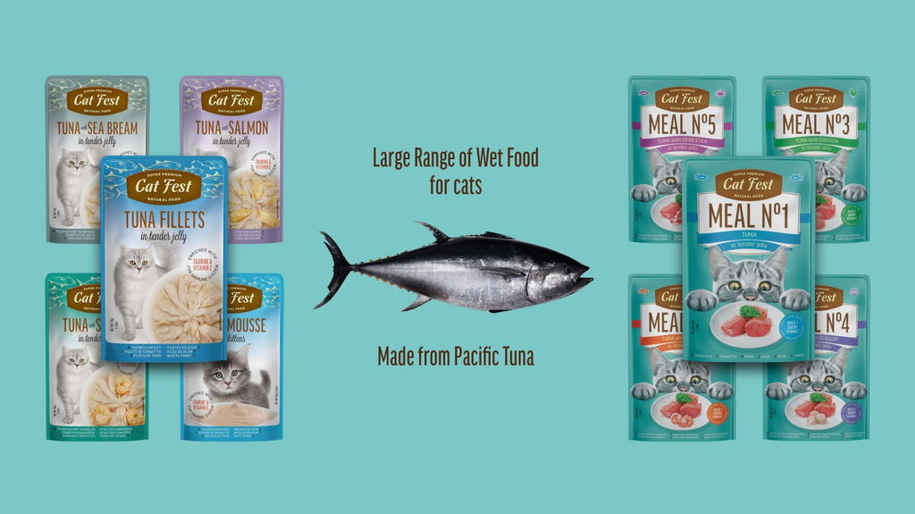 Cat Fest Meal No 3 Cat Food in Jelly-Tuna With Chicken 50g [Minimum Order:12pcs]