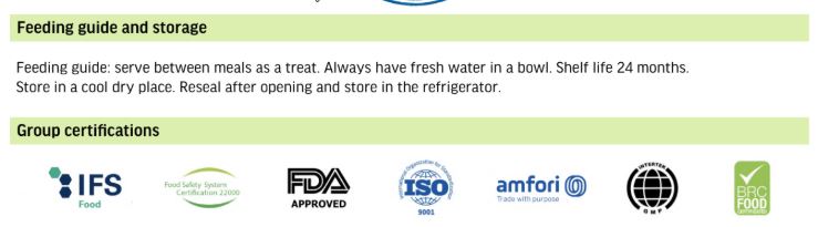 Dog Fest Dental Treats For Adult Dogs -Twister -Duck 100g (14cm)