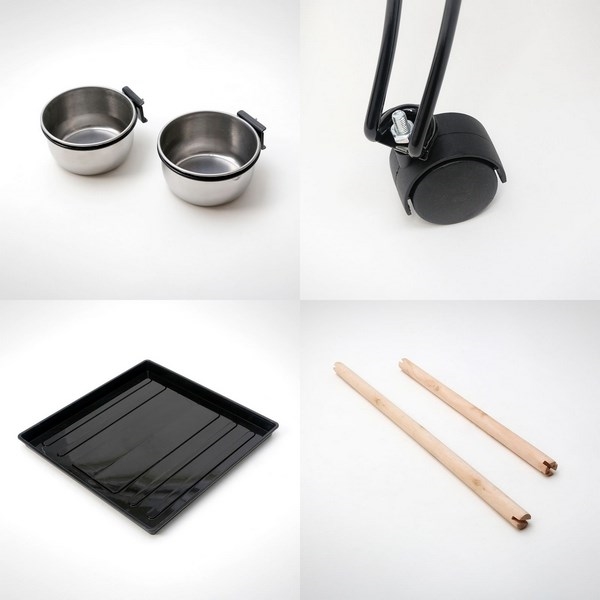 Dayang Bird Cage (A80) - 53.5 x 53.5 x 133.5cm-Black