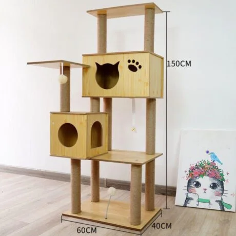 Petbroo Cat House Tree - 60*40*150 cm