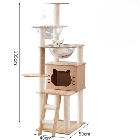 Petbroo Compact Box Cat Tree 50*40*135 cm