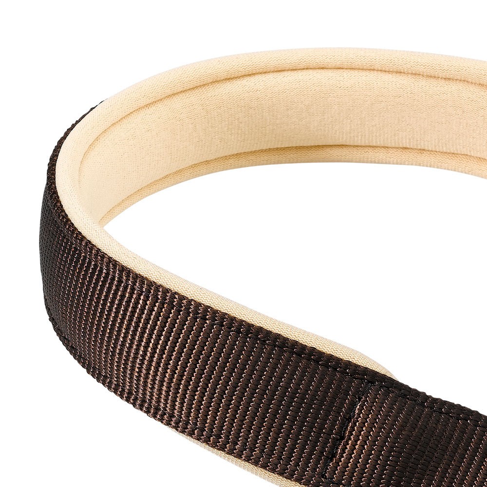 Ferplast Daytona CSS Semi - Pull - Out Collar With Soft Padding[Color - Brown, Dimension - 40cm x 15mm]