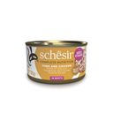 Schesir Complete & Balanced Nutrition Wet Cat Food in Broth Can- Tuna With Chicken 85g [MOQ:12pcs]