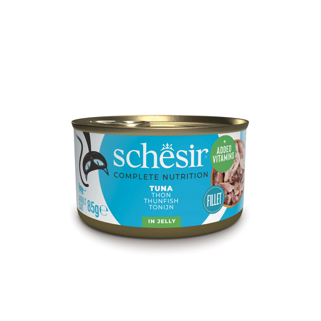 Schesir Complete & Balanced Nutrition Wet Cat Food in Jelly Can- Tuna 85g [MOQ:12pcs]