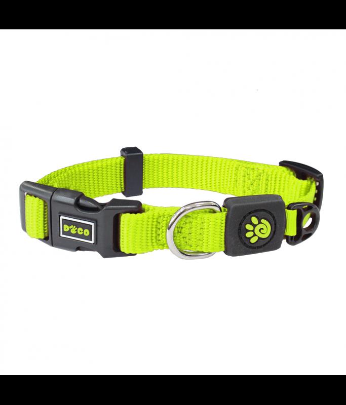 DOCO Signature Nylon Collar (DCSN002)[Size - S, Color - Lemon]