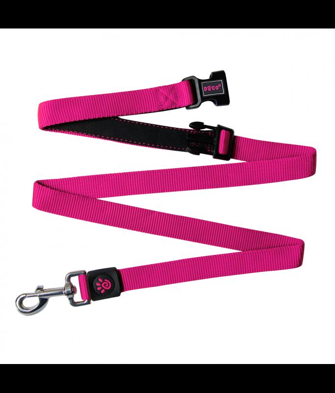 DOCO® Easy-Snap -HANDS FREE Leash 6ft (DCS2072)[Color - Pink, Size - L]