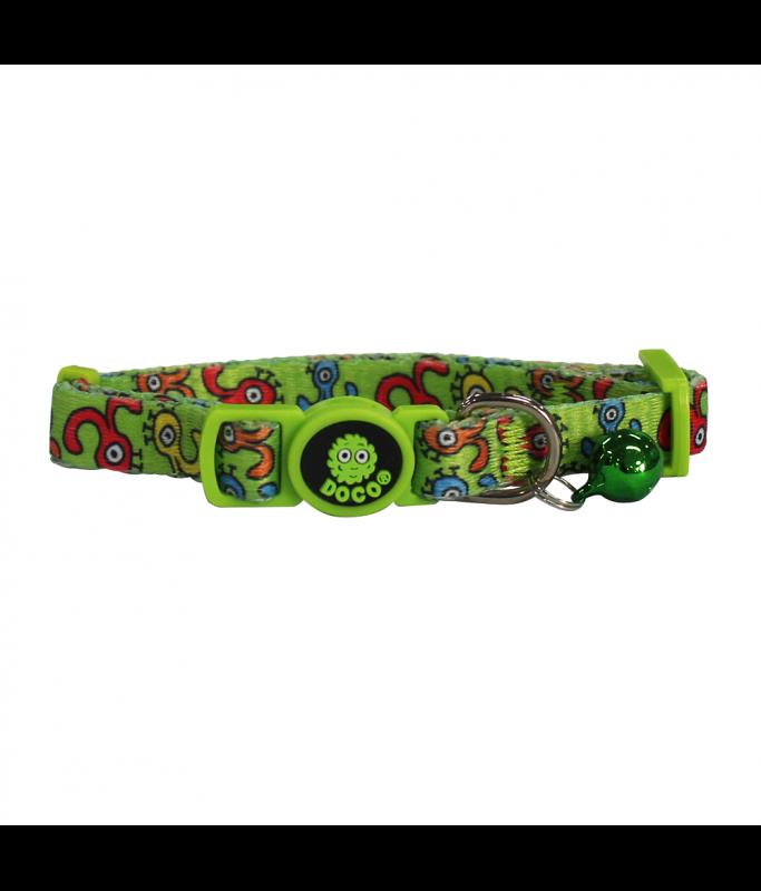 DOCO® LOCO Cat Collar Pattern Printed (DCAT002)[Texture - Green Monster]