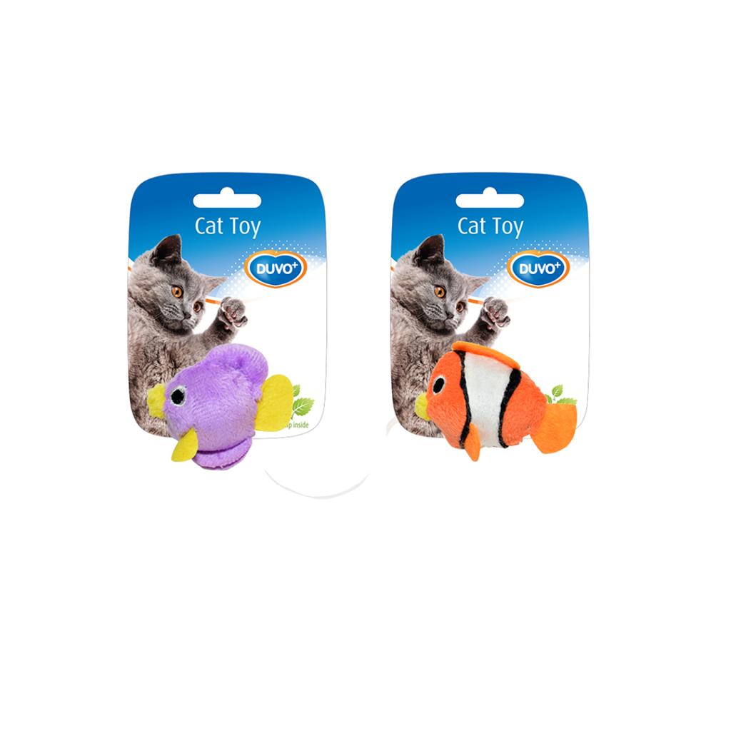 Duvo Assortment Fish Orange/Blue 2pc - 7.5x 9 x 3.5cm[Dimension - 7.5 x 9 x 3.5cm]