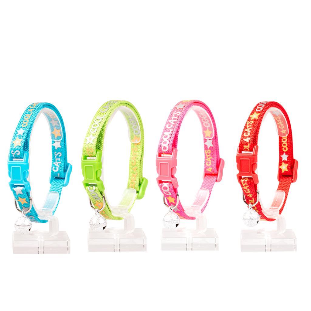 Duvo Cat Collar Nylon Mixed Colors 20 - 30cm / 10mm[Texture - Cool Cats]