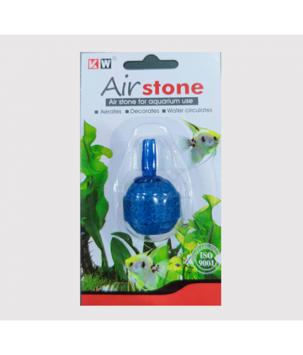 KW Zone Aquadine Airstone Round-2.2cm / 1" -Blister Card[Size - 1Inch]