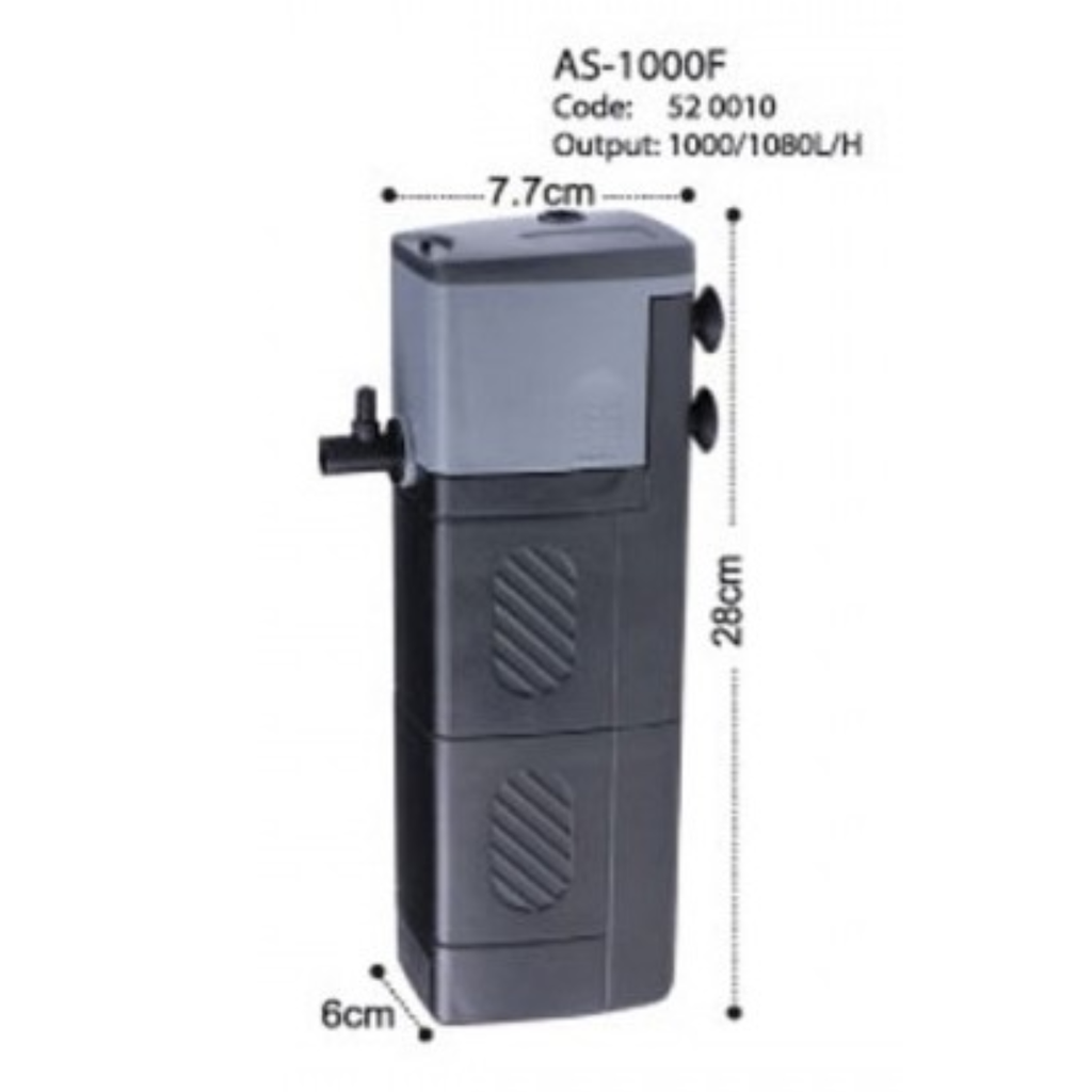 KW Zone Astro AS Internal Filter[Model - 1000F, Max Output - 1080L/H]