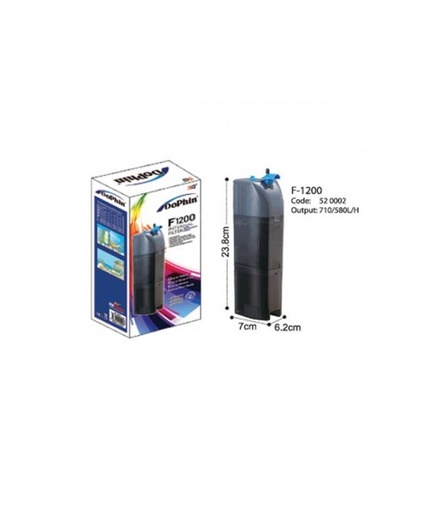 KW Zone Dophin Internal Filter[Model - FDF1200, Max Output - 710L/H]